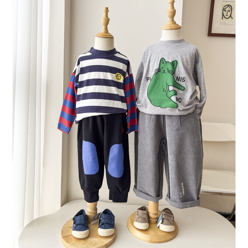 3件5折 Little家现货 英国 Wynken FW25秋冬儿童T恤上衣卫衣卫裤 - 图0