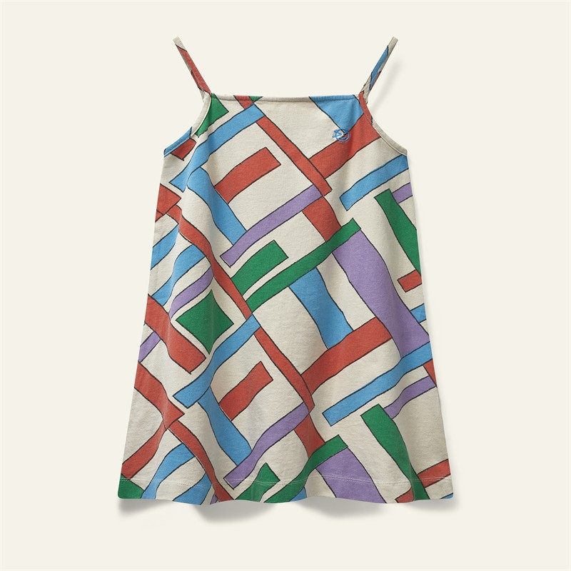 54 Little现货 英国Wynken SS25女宝宝有机棉个性印花吊带连衣裙,淘宝优惠券,粉丝福利购,淘宝优惠卷