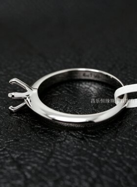 固定圈925银镀金圆6mm6.5