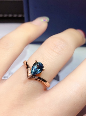 18K金水滴5*7MM可代镶嵌黄金