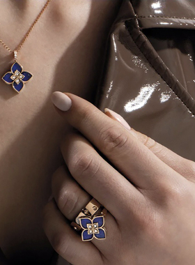 四叶草项链女2025年新款镶钻颈链