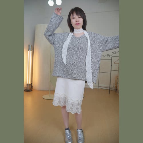 高阶复古摩登～唯美蕾丝主义的白色打底衬裙半身裙修身裙 - 图0