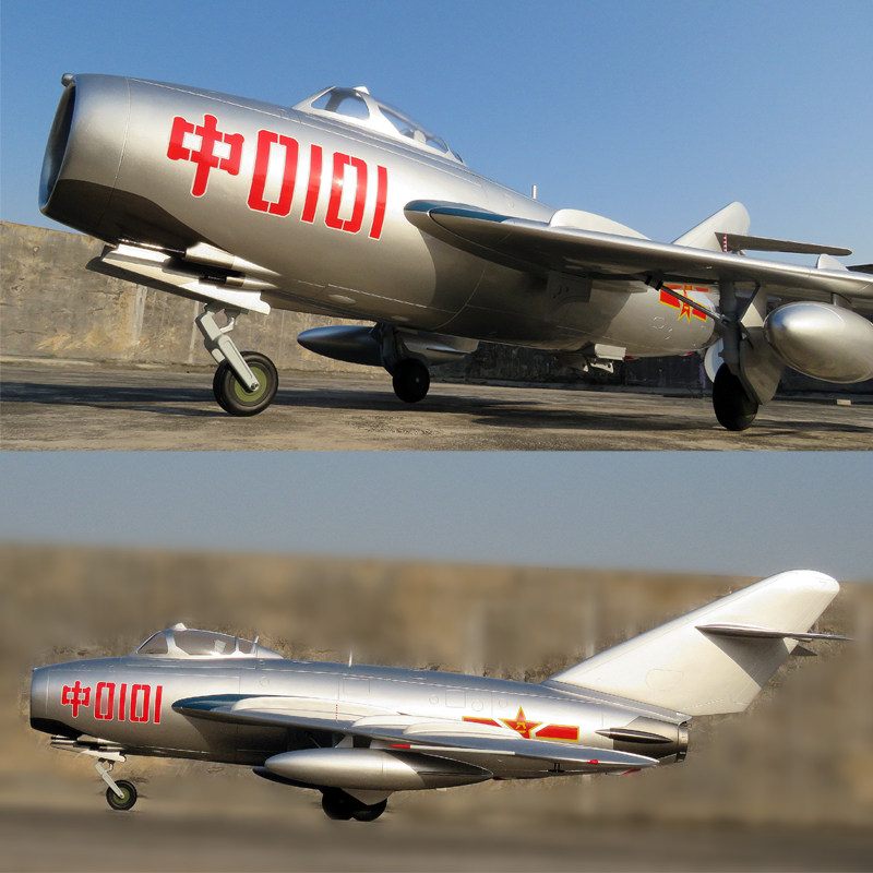 1:6珠海航展歼5战斗机合金成品军事模型收藏展览摆件_虎窝淘