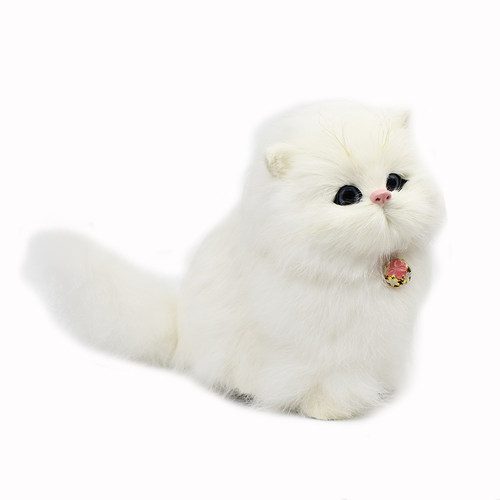 仿真猫咪毛绒玩具会叫猫咪假猫模型公仔玩偶儿童生日礼物猫摆件 - 图3
