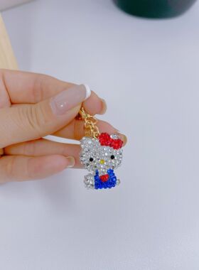 经典可爱Kitty拉链扣挂件包包挂件挂饰