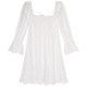 Luo Luo Gongjie white lace dress for women