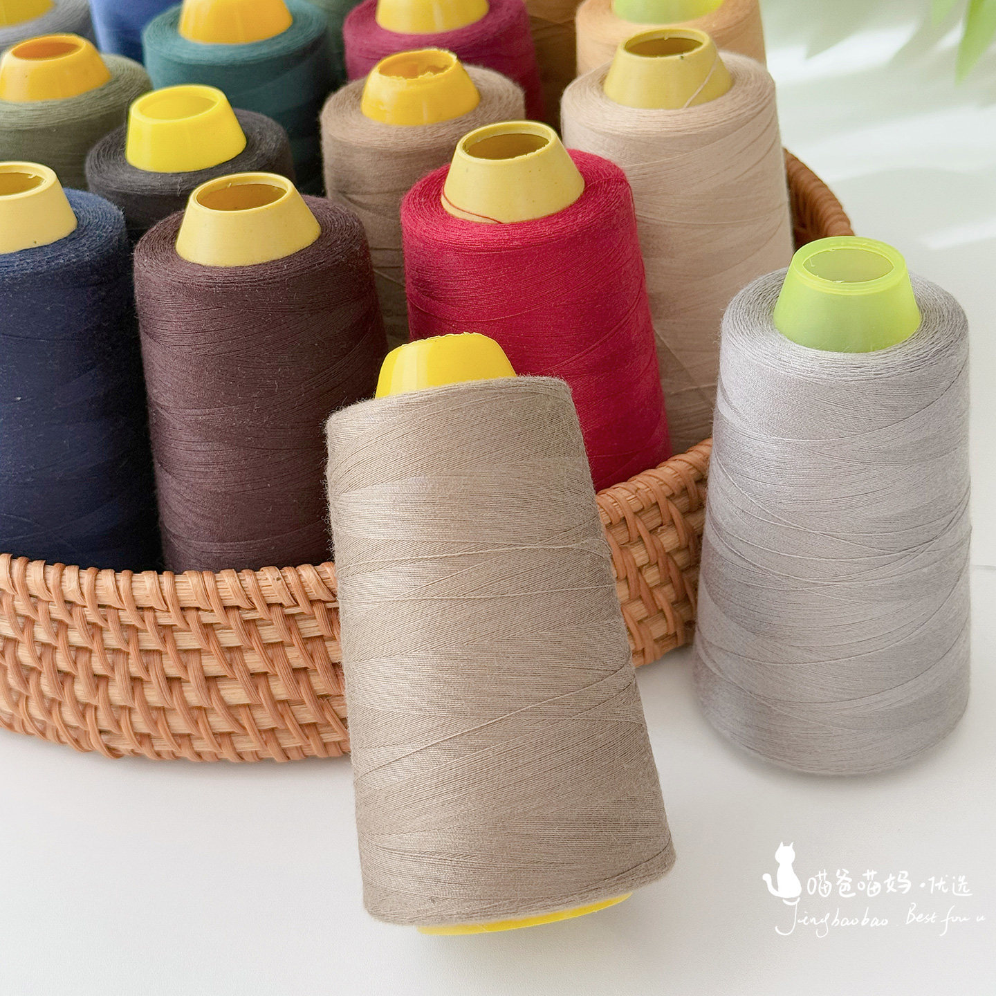 宝塔线缝纫机线缝纫线402线3000码裁缝衣服家用白色红色,淘宝优惠券,粉丝福利购,淘宝优惠卷