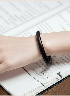 天然檀木手镯子女新中式绿檀木质