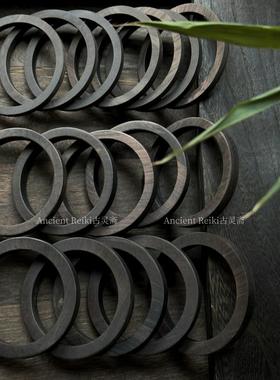 正宗黑檀木无漆无蜡方镯木胎手镯