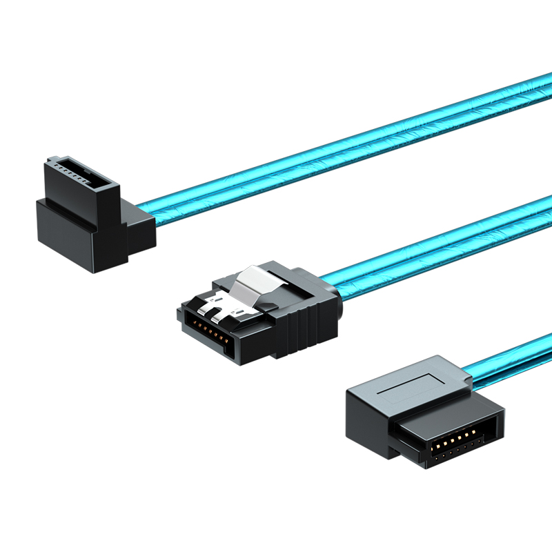 SATA3.0数据线SATA3铝箔6GB电脑硬盘线10/15/20/40/100cm直头弯头 - 图3