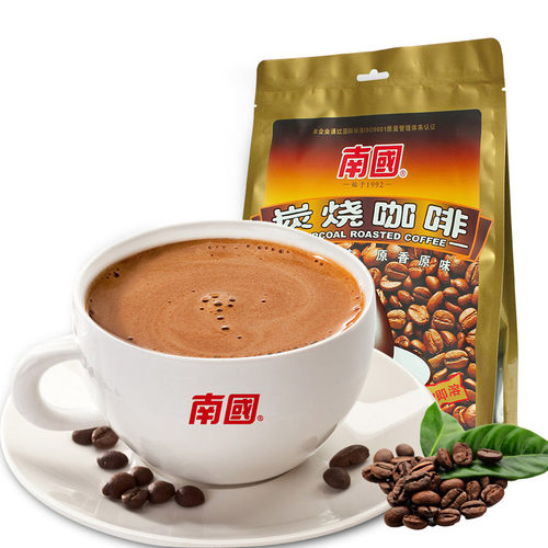 海南特产南国炭烧咖啡680g340g速溶三合一咖啡粉提神冲饮品下午茶 - 图0