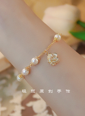 天然淡水珍珠手链女ins小众设计