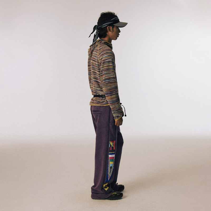 CONP 25AW 手工钉珠旗帜微喇叭卫裤,淘宝优惠券,粉丝福利购,淘宝优惠卷