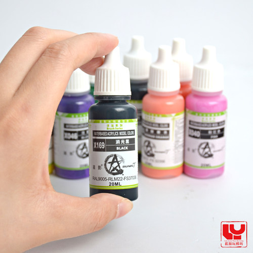 星影AV环保水性漆X113-X168 高达手办模型涂料 粘土手涂笔涂颜料 - 图1