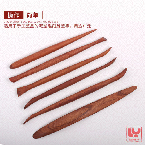 红木雕塑工具 手办精雕油泥软陶泥塑陶艺石粉粘土雕刻细节泥塑刀 - 图2