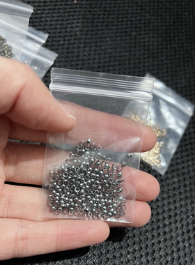 手机链diy配件收口结尾定位珠2-2.5mm项链手链编绳串珠捏扁材料