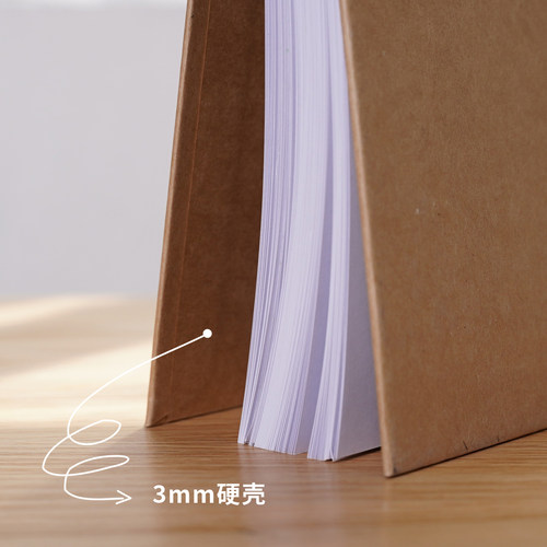 加厚空白笔记本子白纸内页可定制线圈本学生硬皮记事本简约A4考研 - 图3