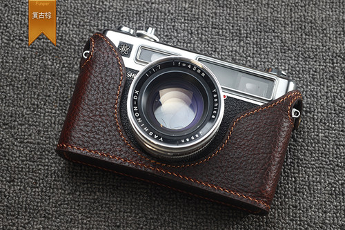 【Funper】雅西卡Yashica 35GS 相机皮套 纯手工真牛皮包胶片底座 - 图0