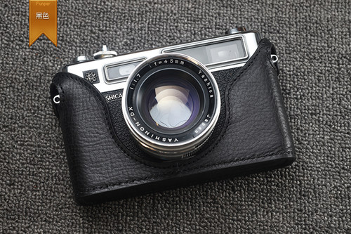 【Funper】雅西卡Yashica 35GS 相机皮套 纯手工真牛皮包胶片底座 - 图1