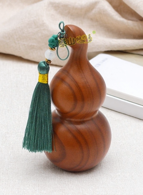 泰山桃木王葫芦文玩摆件