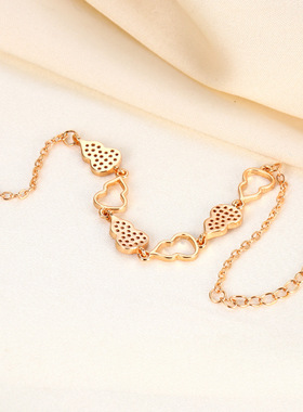 新款满钻葫芦镂空手链ins小众设计精致设计感 送闺蜜生日礼物女生