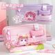 Children's pencil bag canvas primary school students multi-functional stationery box