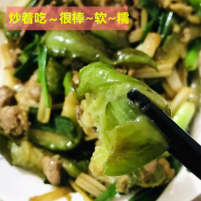 云南冰川茄子新鲜招积蔬名菜缅甸正宗脆皮糯花茄餐厅酒店食材包邮 - 图0