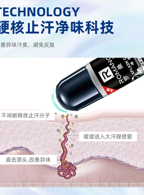罗曼诺止汗露走珠液男士腋下持久干爽香体滚珠香爽身两瓶包邮