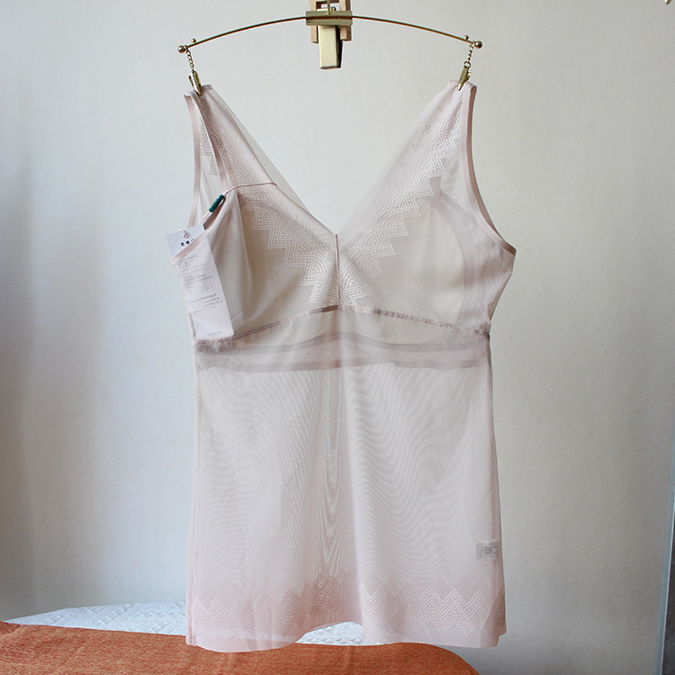 香月明美春夏女超薄网纱带胸垫一体美背内衣无痕吊带微压束身背心,淘宝优惠券,粉丝福利购,淘宝优惠卷