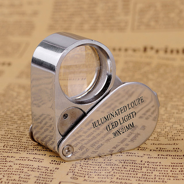 Jewelry magnifying glass, special for jewelry appraisal