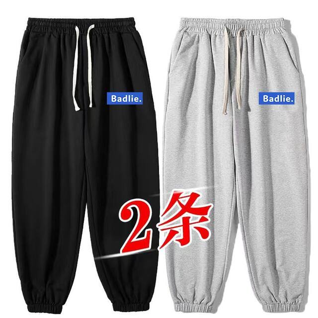 ດູໃບໄມ້ລົ່ນຜູ້ຊາຍ trendy ບາງບວກຂະຫນາດບວກຂະຫນາດວ່າງ slimming trendy leggings ກິລາກະທັດຮັດ trousers sweatpants ແບບອາເມລິກາ