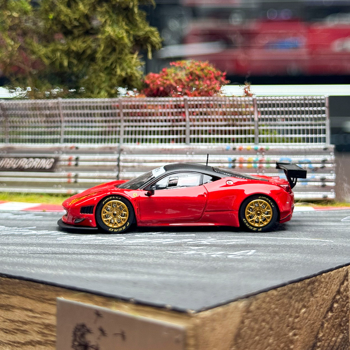 TW Tarmac Works 1:64 458 Italia GT3红合金汽车模型现货 - 图1