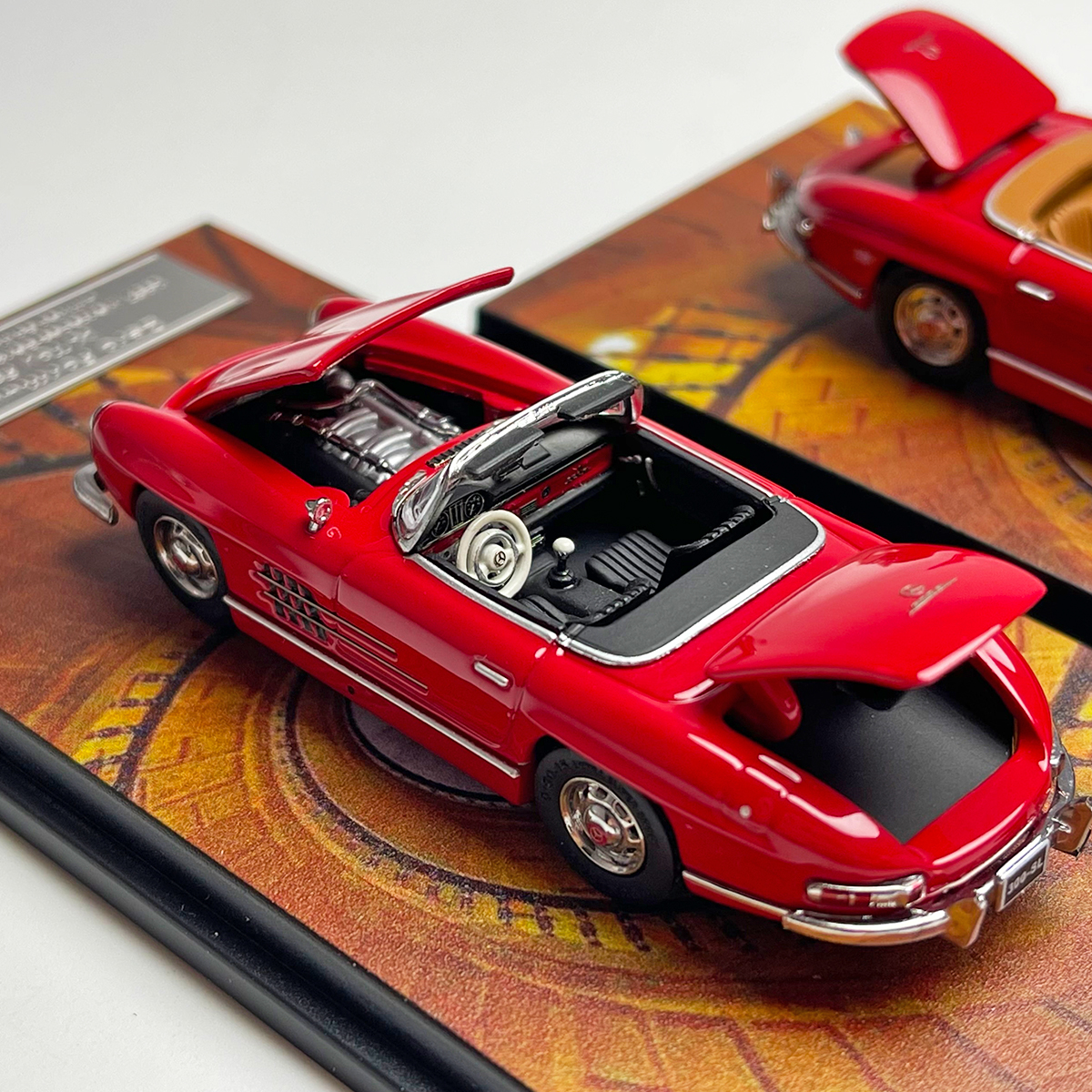 Zero formula Toy_Father 1:64 奔驰300sl 老爷车 合金汽车模型 - 图1