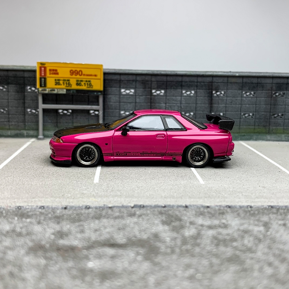 FH 1:64 尼桑SkylineGT-RR32 Top Secret VR32开盖合金汽车模型 - 图0