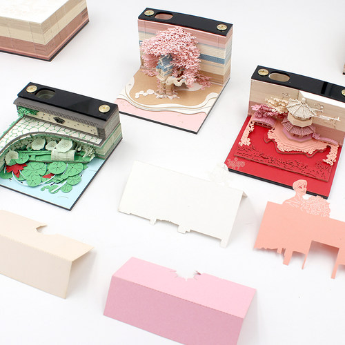 3D立体纸雕便签纸diy手撕霍格沃兹城堡艺术摆件创意生日礼物礼盒 - 图1