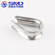 Sumeda 304 stainless steel ring chicken heart ring sheath wire rope triangle ring protective cover triangle ring boast