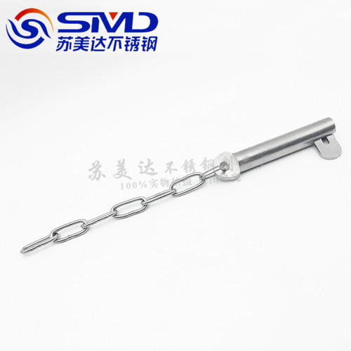 304不锈钢肘节栓舌销 A型带舌插销 船用插销带舌插销M12M14M16M20 - 图3