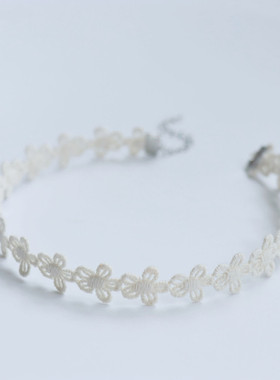 花菇凉系带款蕾丝花边女项链包邮