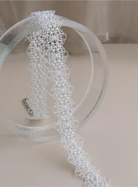 纹身锁骨链白色蕾丝简约大方项圈