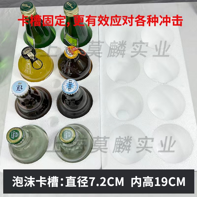 啤酒饮料泡沫箱72mm8只快递果汁胜狮大象巴黎水宾得宝白熊双柚汁 - 图2