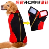 Большая собачья одежда для собак Осень и зимняя четырехдушная золотисто -рерадо Пладон ПЭТ ПЭТ.