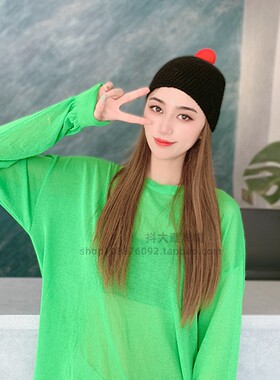 网红男女针织秋冬保暖日系帽子