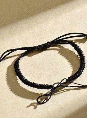 手绳DIY本命年红绳手链情侣款礼物平安扣手绳金刚结半成品手链DIY