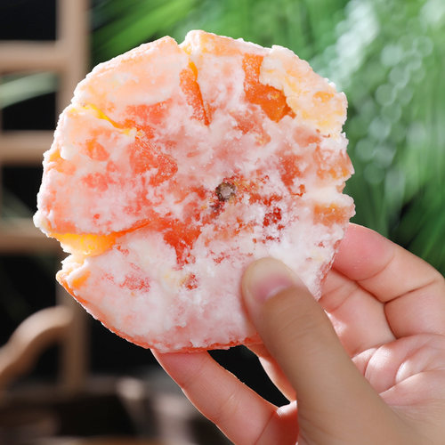潮州老字号老式手工桔饼即食反砂橘饼小金桔干冻干蜜饯果脯咸柑橘 - 图0