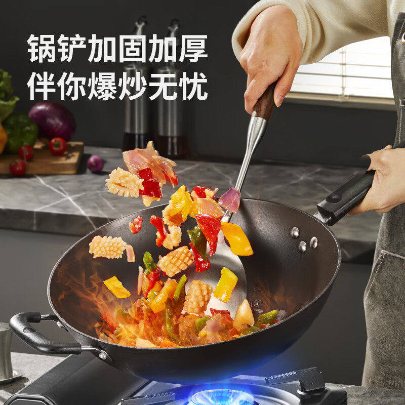 九阳316L不锈钢锅铲家用炒菜不粘锅专用套装食品级厨具铁铲煎铲,淘宝优惠券,粉丝福利购,淘宝优惠卷