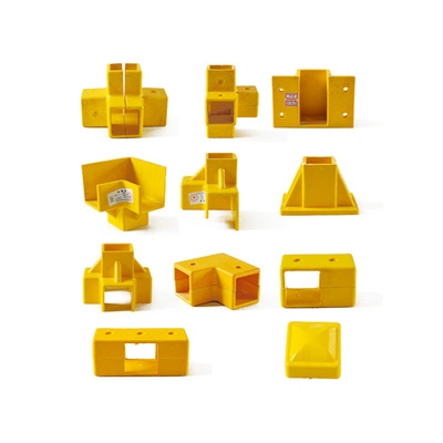 FRP 50 -Square -Pipe Accessories Stereo четырехэтажные трехчасовые уголки разъема нижнего ограждения соединительной платформы запчастей