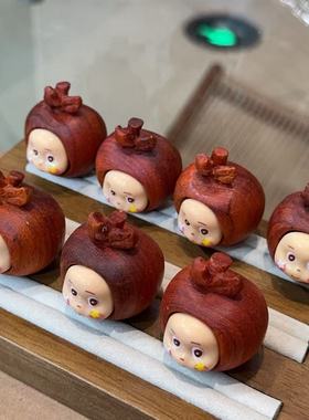 紫檀苹果星星人diy配件编织手绳项链文玩佛珠配饰 DM208