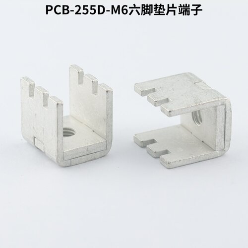 PCB-255D-M6大电流紫铜接线柱 线路板固定座功率型插脚基板连接器 - 图3