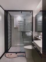 Nantong thirteen Old Factory Customized a typeface shower glass door Dressing Room Separator Bath and Push Push-pull Screen