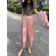 ກາງເກງ Tencel linen balloon ສໍາລັບແມ່ຍິງ 2026 summer style pants high-waisted nine-point pants for small people drapey linen harem pants